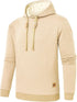 Premium Men’s Fleece Hoodies - Jacquard Pullover Sweatshirts for Men - High-Quality Male Hooded Sweatshirts - Warms Hoodies